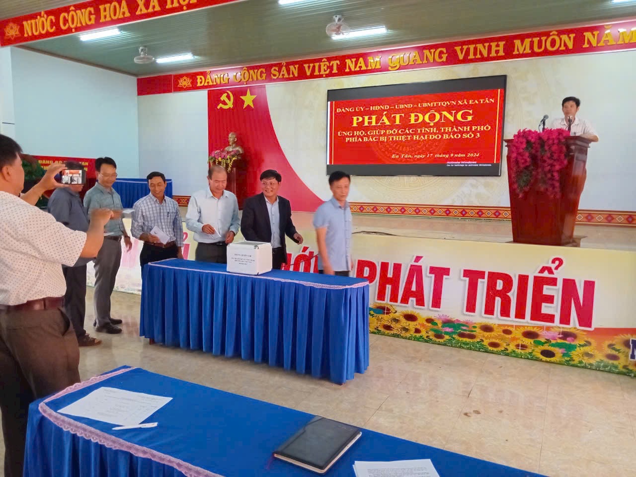 Phát động đóng góp ủng hộ đồng bào bị thiên tai tại các tỉnh, thành phố phía Bắc